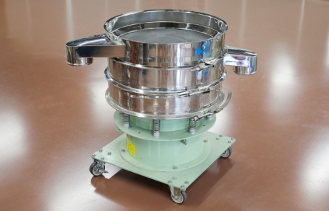 Vibratory sieving test machine