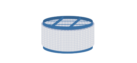 Round shape of Wire Mesh Mist Eliminator